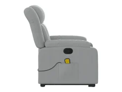 Poltrona* Poltrona reclinável massagens | Poltrona Confortável tecido -claro SHL695844 Cinzento