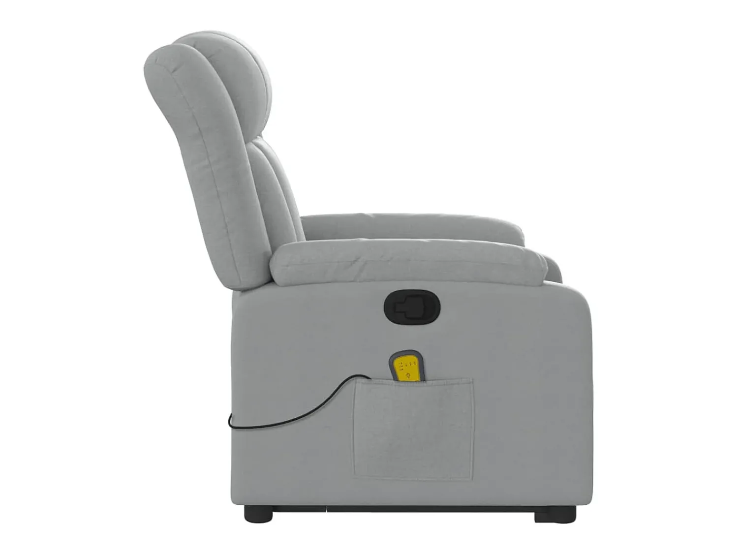 Poltrona* Poltrona reclinável massagens | Poltrona Confortável tecido -claro SHL695844 Cinzento