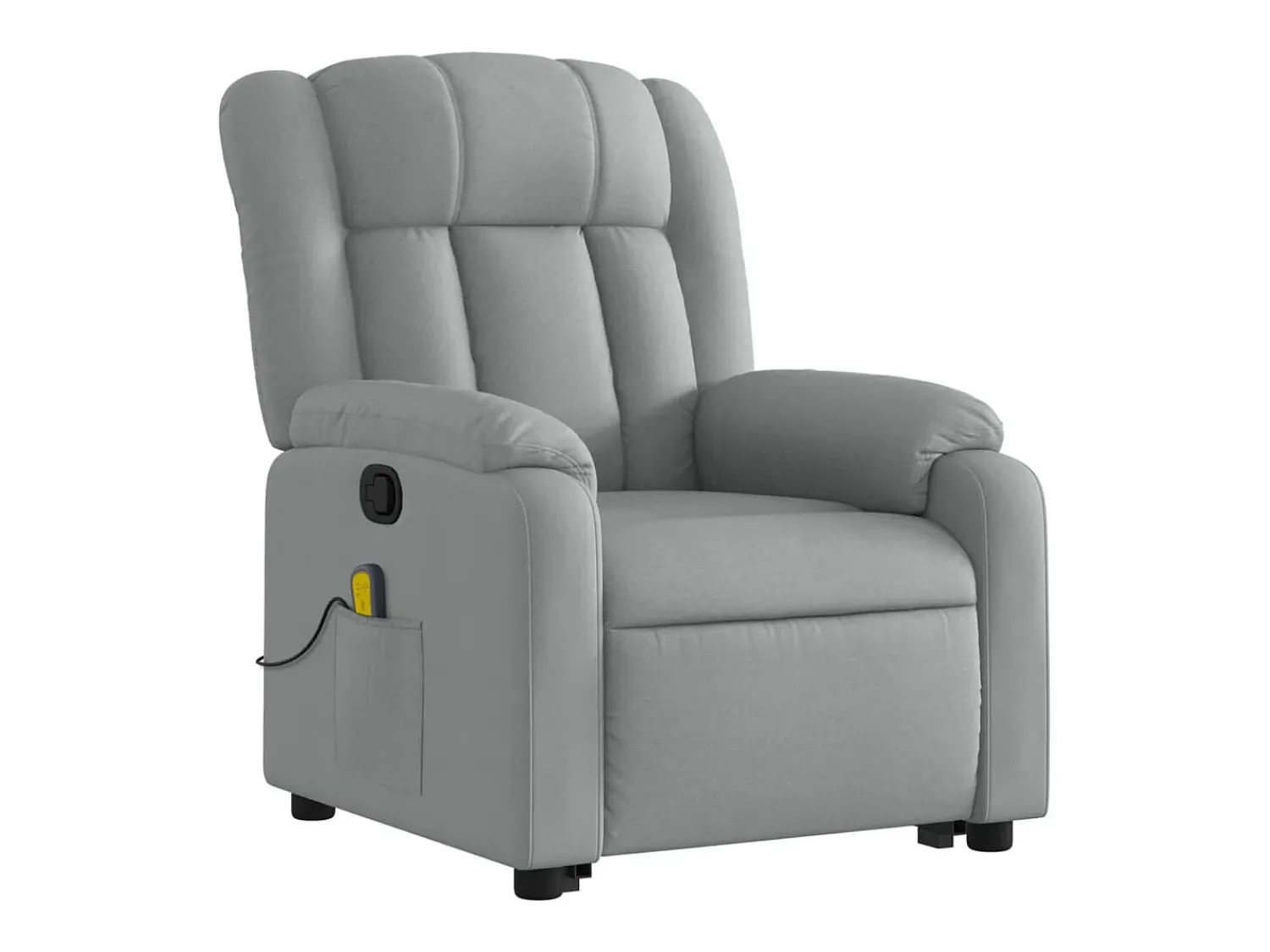 Poltrona* Poltrona reclinável massagens | Poltrona Confortável tecido -claro SHL695844 Cinzento