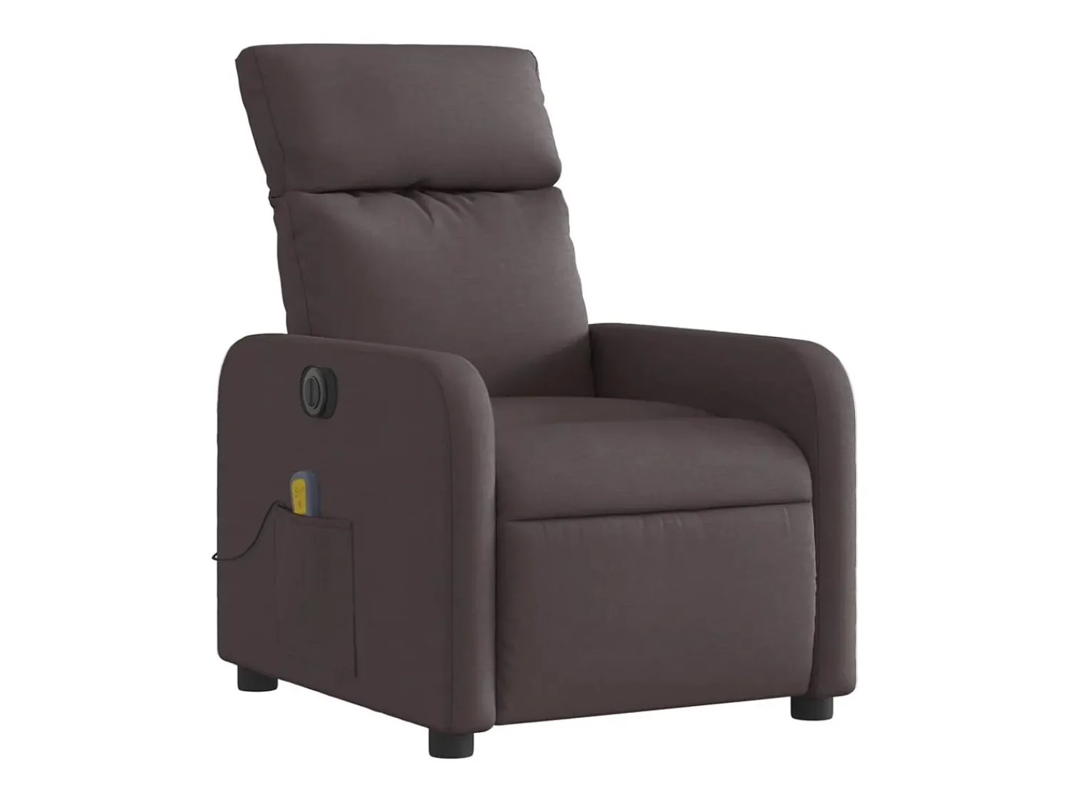 Poltrona| Poltrona reclinável massagens elétrica | Poltrona Confortável tecido -escuro SHL627599 Castanho