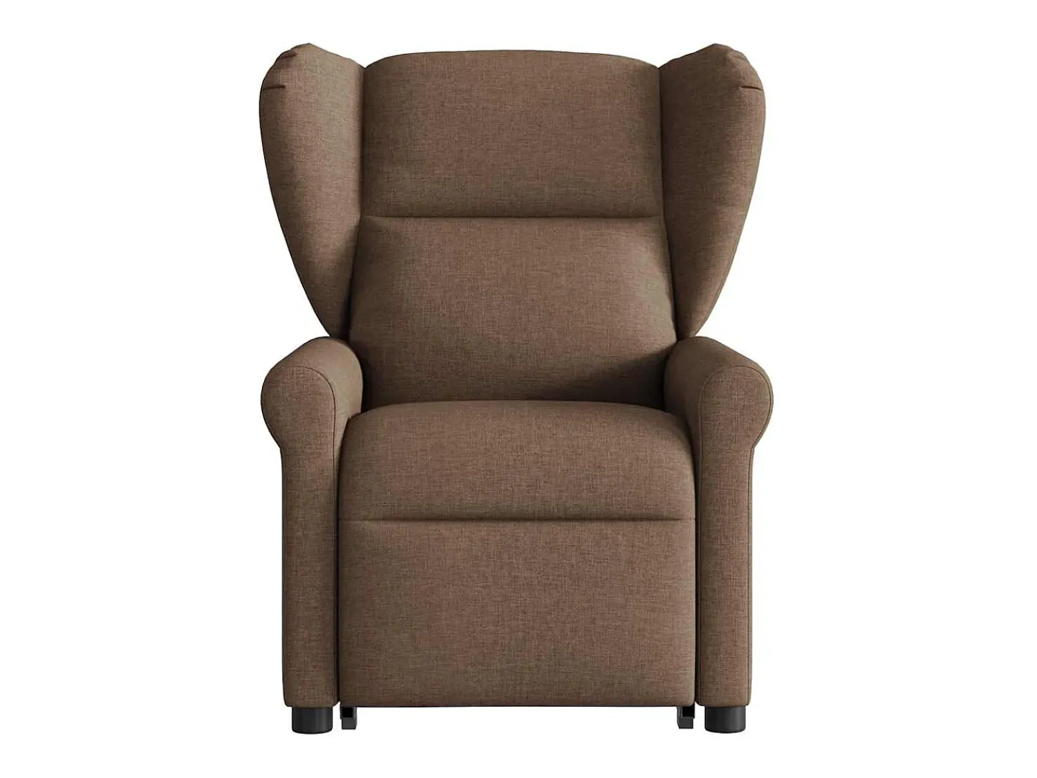 Best Poltrona reclinável massagens | Poltrona Confortável tecido SHL454995 Castanho