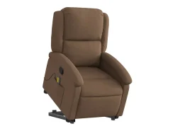 Poltrona* Poltrona reclinável massagens | Poltrona Confortável tecido SHL492961 Castanho