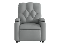 Poltrona* Poltrona reclinável massagens | Poltrona Confortável tecido -claro SHL610772 Cinzento