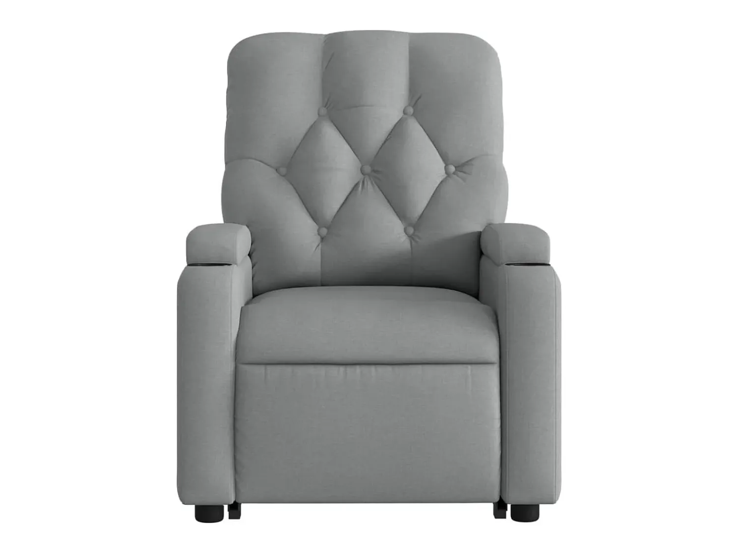 Poltrona* Poltrona reclinável massagens | Poltrona Confortável tecido -claro SHL610772 Cinzento