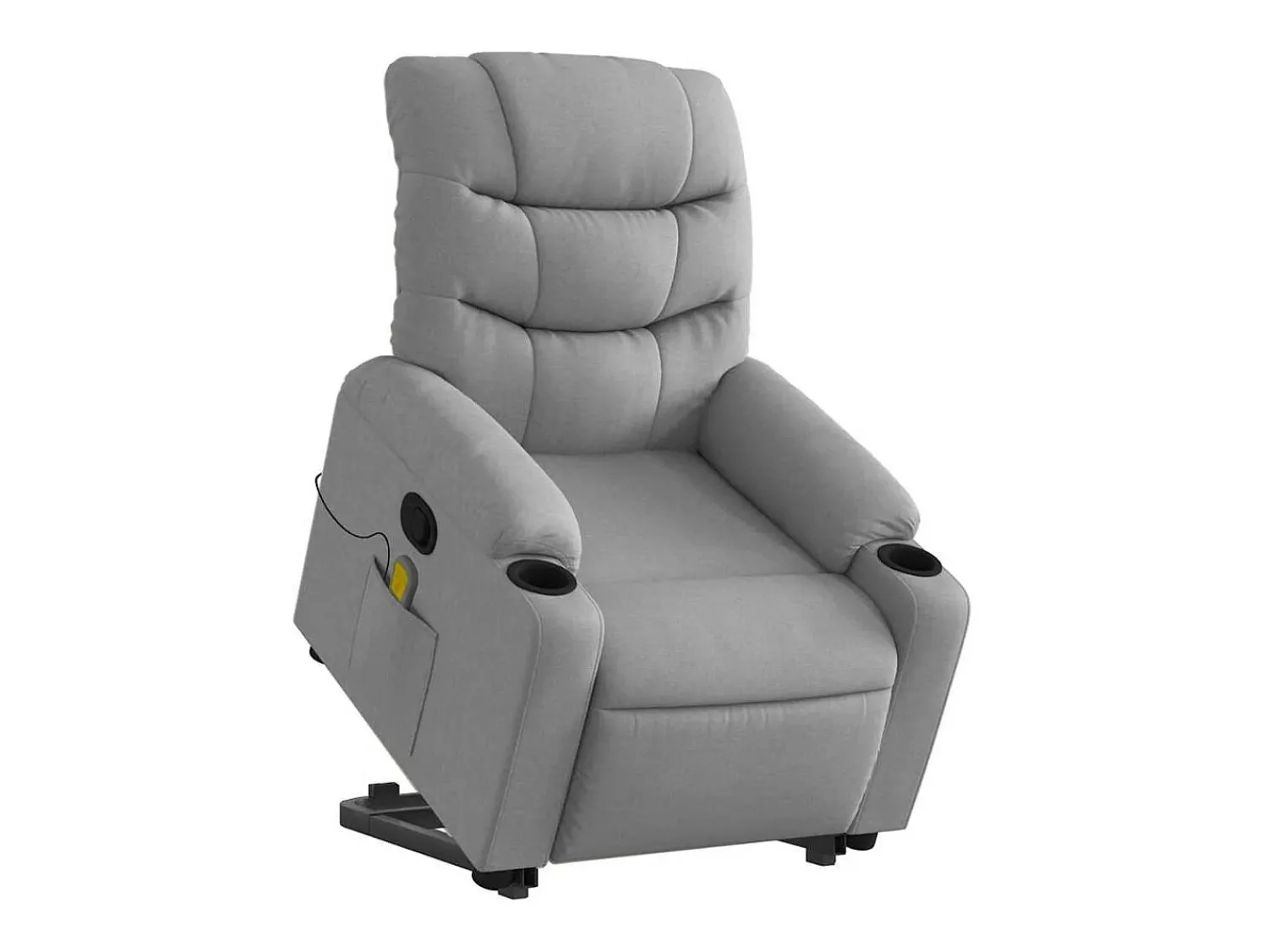 Poltrona reclinável massagens | Poltrona Confortável tecido -claro SHL313777^ Poltrona