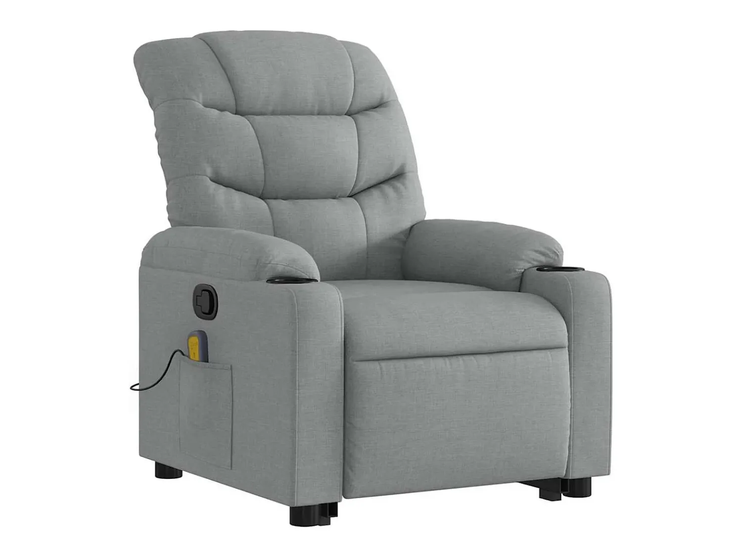 Poltrona reclinável massagens | Poltrona Confortável tecido -claro SHL313777^ Poltrona