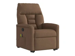 Poltrona| Poltrona reclinável massagens | Poltrona Confortável tecido SHL57599 Castanho