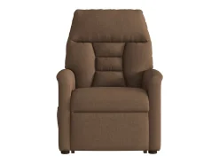 Poltrona| Poltrona reclinável massagens | Poltrona Confortável tecido SHL57599 Castanho