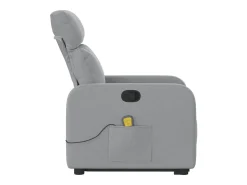 Hot Poltrona reclinável massagens | Poltrona Confortável tecido -claro SHL45231 Cinzento