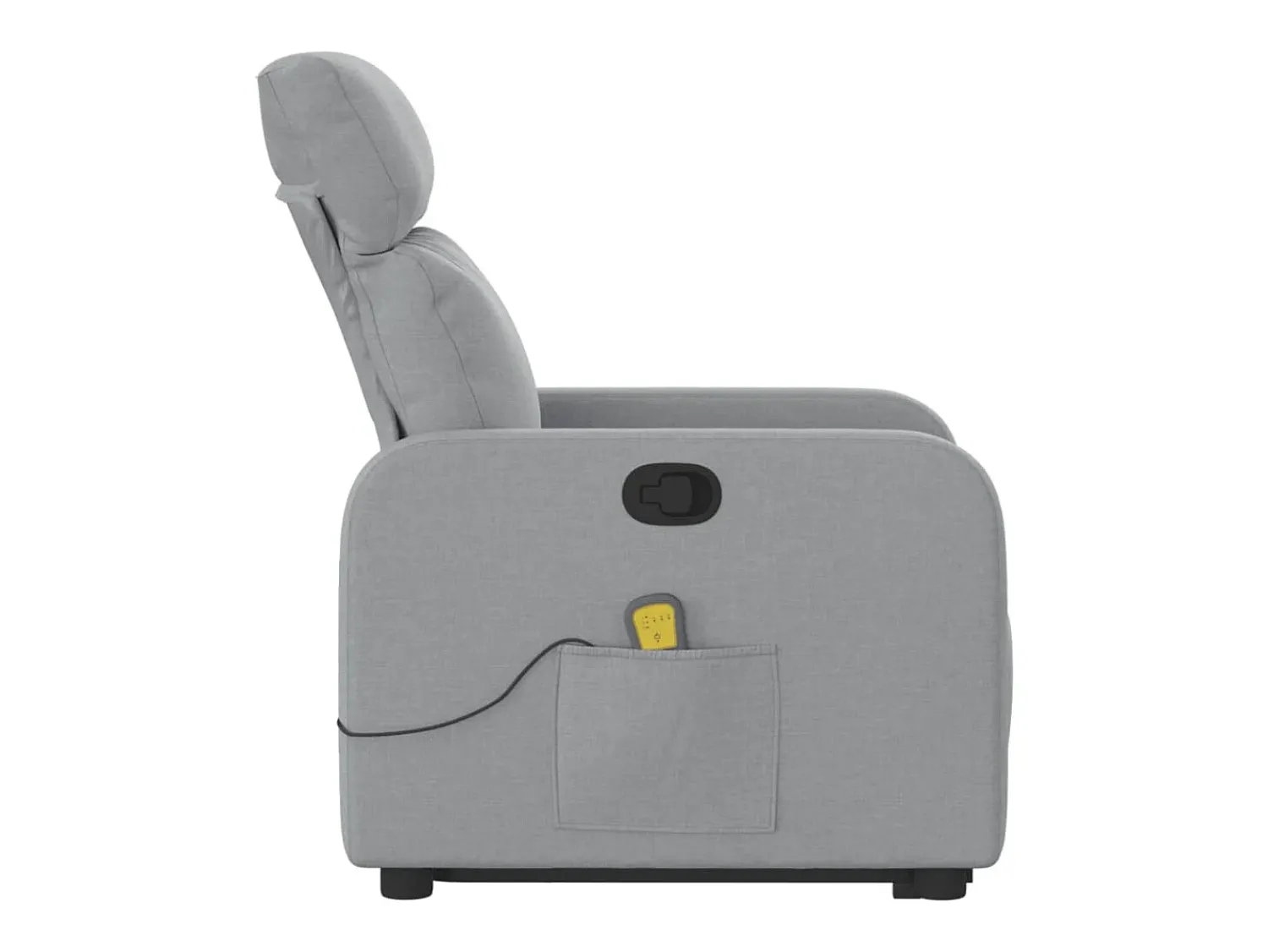 Hot Poltrona reclinável massagens | Poltrona Confortável tecido -claro SHL45231 Cinzento