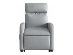 Hot Poltrona reclinável massagens | Poltrona Confortável tecido -claro SHL45231 Cinzento