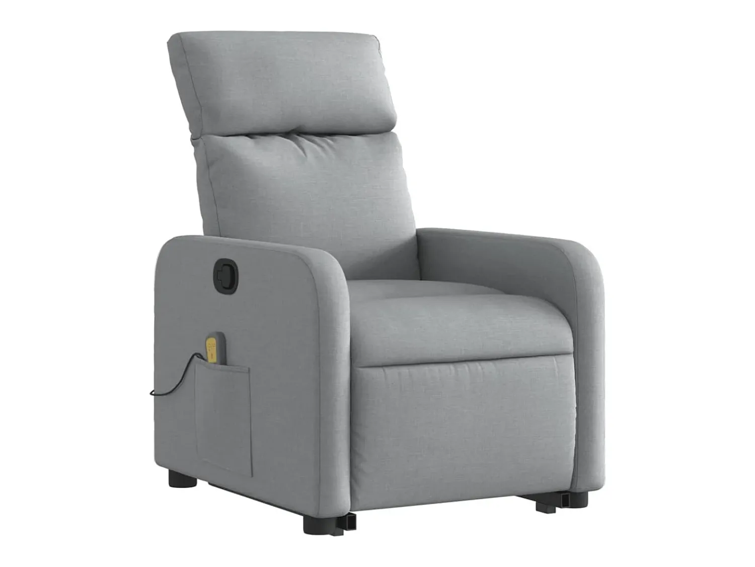 Hot Poltrona reclinável massagens | Poltrona Confortável tecido -claro SHL45231 Cinzento