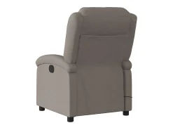 Poltrona| Poltrona reclinável massagens elétrica | Poltrona Confortável tecido cinza-acastanhado SHL878727 Taupe