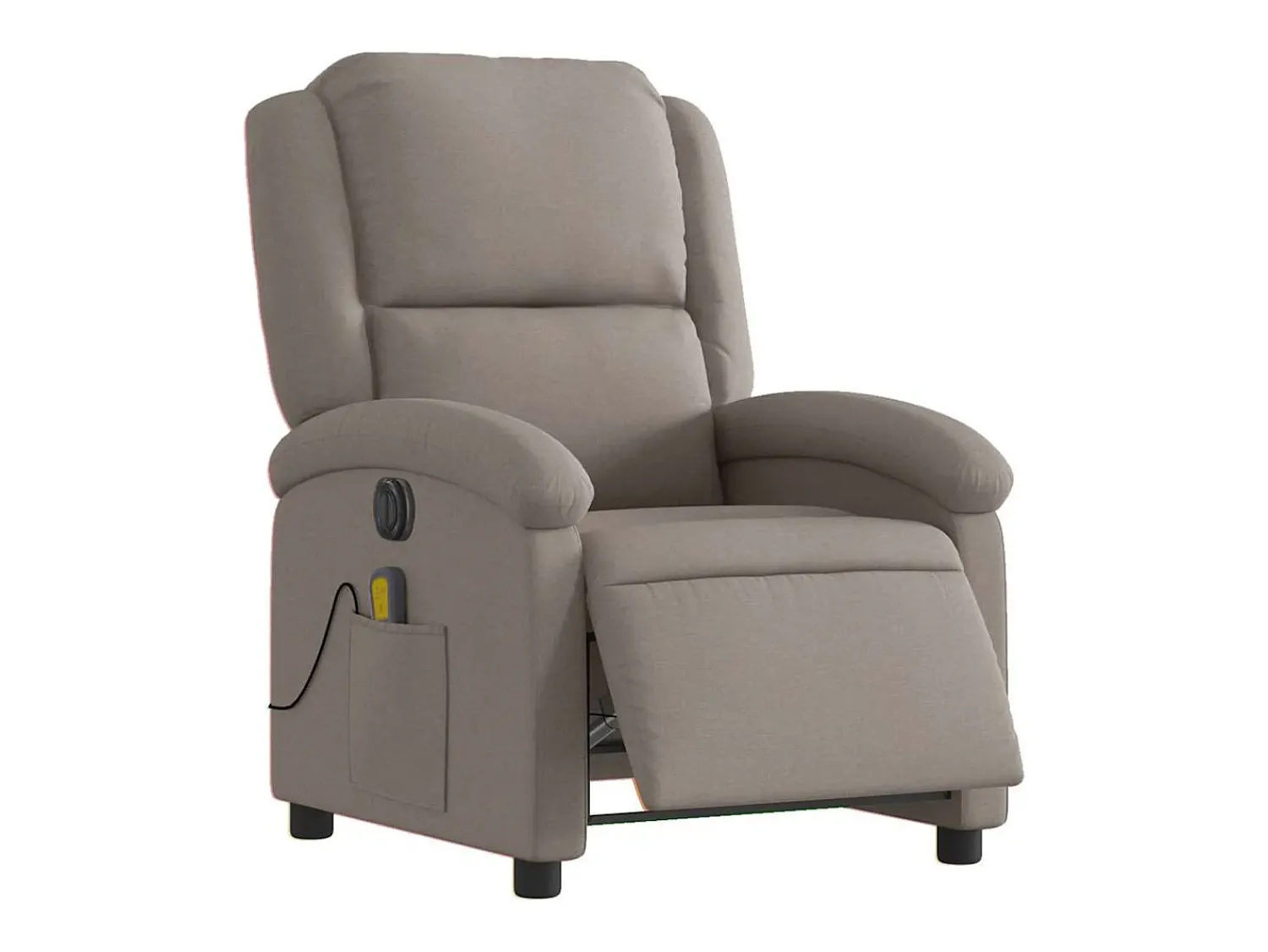 Poltrona| Poltrona reclinável massagens elétrica | Poltrona Confortável tecido cinza-acastanhado SHL878727 Taupe