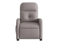 Poltrona| Poltrona reclinável massagens elétrica | Poltrona Confortável tecido cinza-acastanhado SHL946312 Taupe