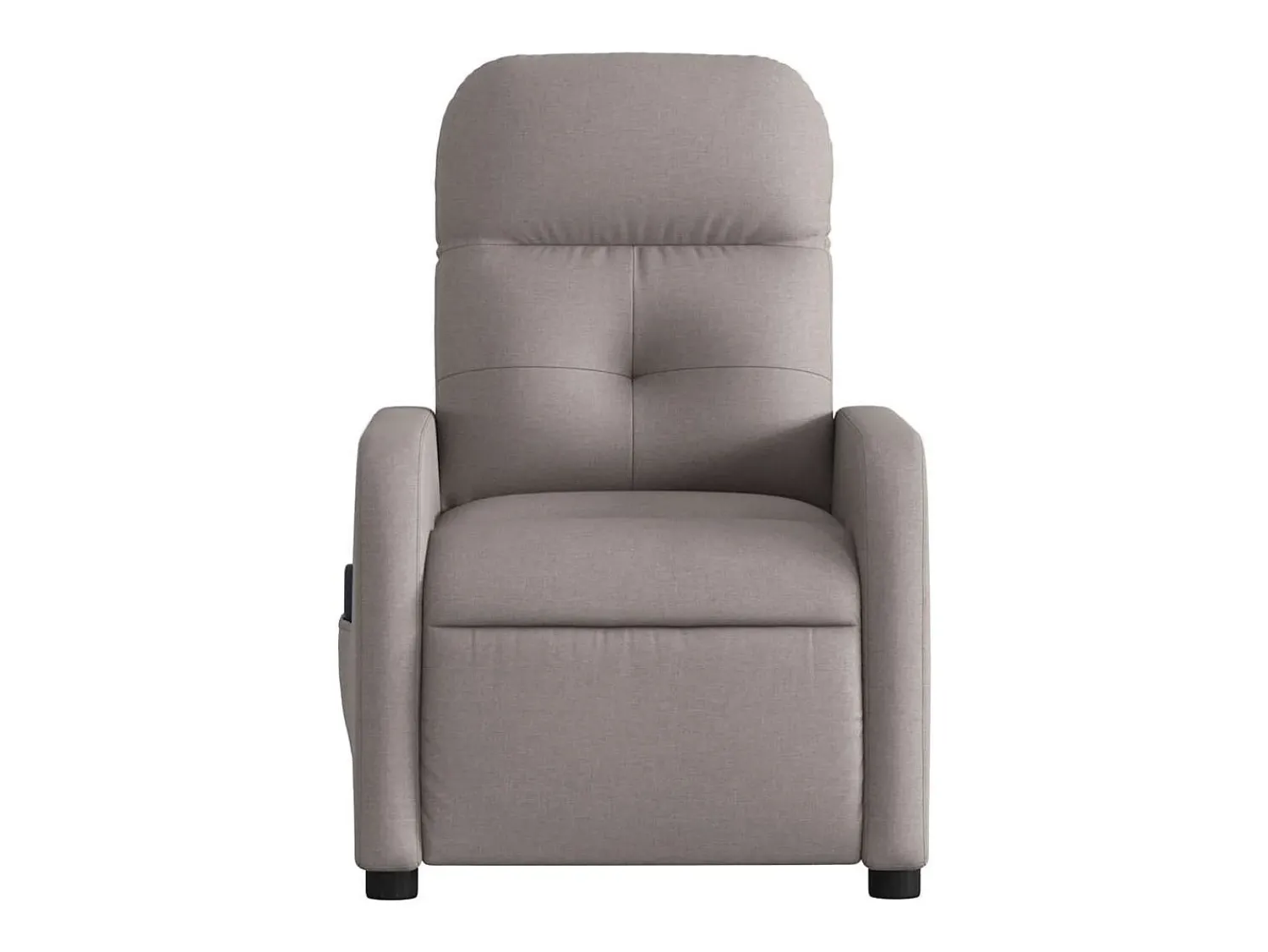 Poltrona| Poltrona reclinável massagens elétrica | Poltrona Confortável tecido cinza-acastanhado SHL946312 Taupe
