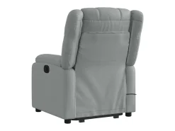 Hot Poltrona reclinável massagens | Poltrona Confortável tecido -claro SHL249700 Cinzento