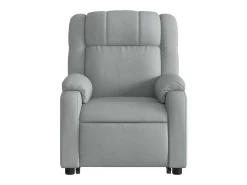 Hot Poltrona reclinável massagens | Poltrona Confortável tecido -claro SHL249700 Cinzento
