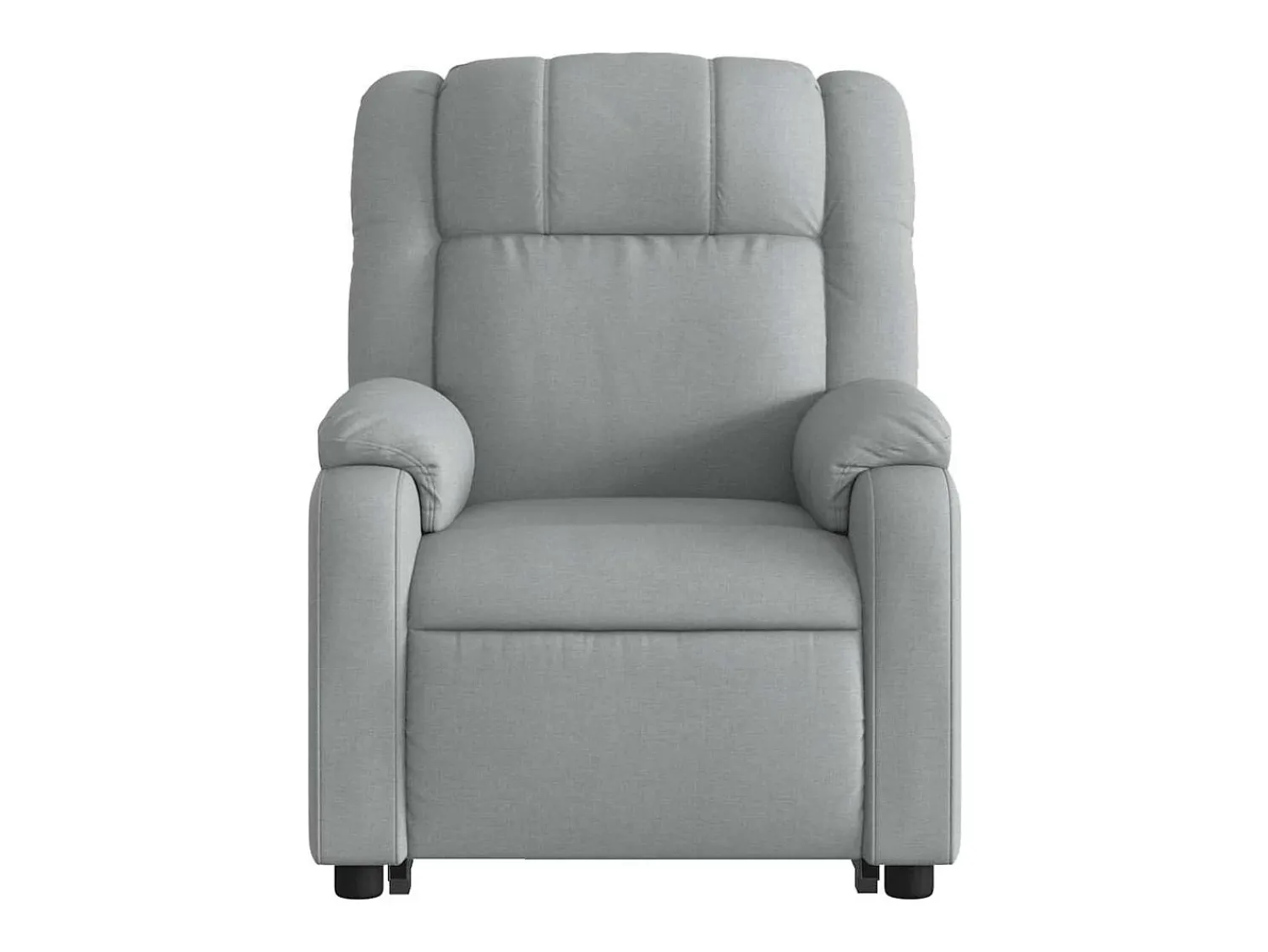 Hot Poltrona reclinável massagens | Poltrona Confortável tecido -claro SHL249700 Cinzento