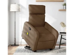 Poltrona| Poltrona reclinável massagens | Poltrona Confortável tecido SHL852233 Castanho