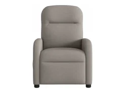 Poltrona reclinável massagens elétrica | Poltrona Confortável tecido cinza-acastanhado SHL943910^ Poltrona