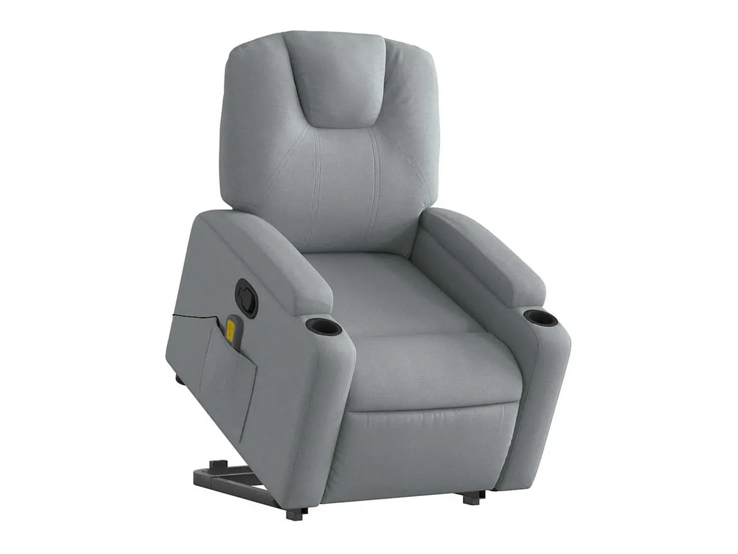 Poltrona reclinável massagens | Poltrona Confortável tecido -claro SHL642109^ Poltrona