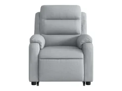 Poltrona* Poltrona reclinável massagens | Poltrona Confortável tecido -claro SHL380956 Cinzento