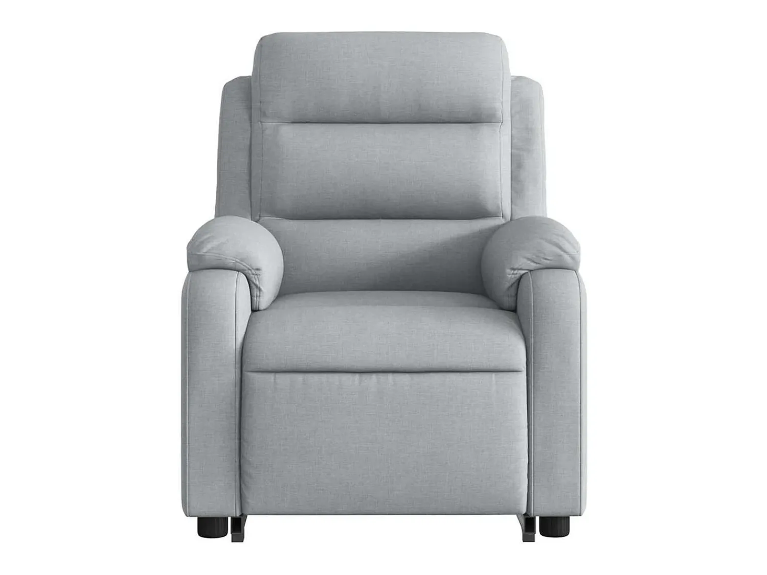 Poltrona* Poltrona reclinável massagens | Poltrona Confortável tecido -claro SHL380956 Cinzento