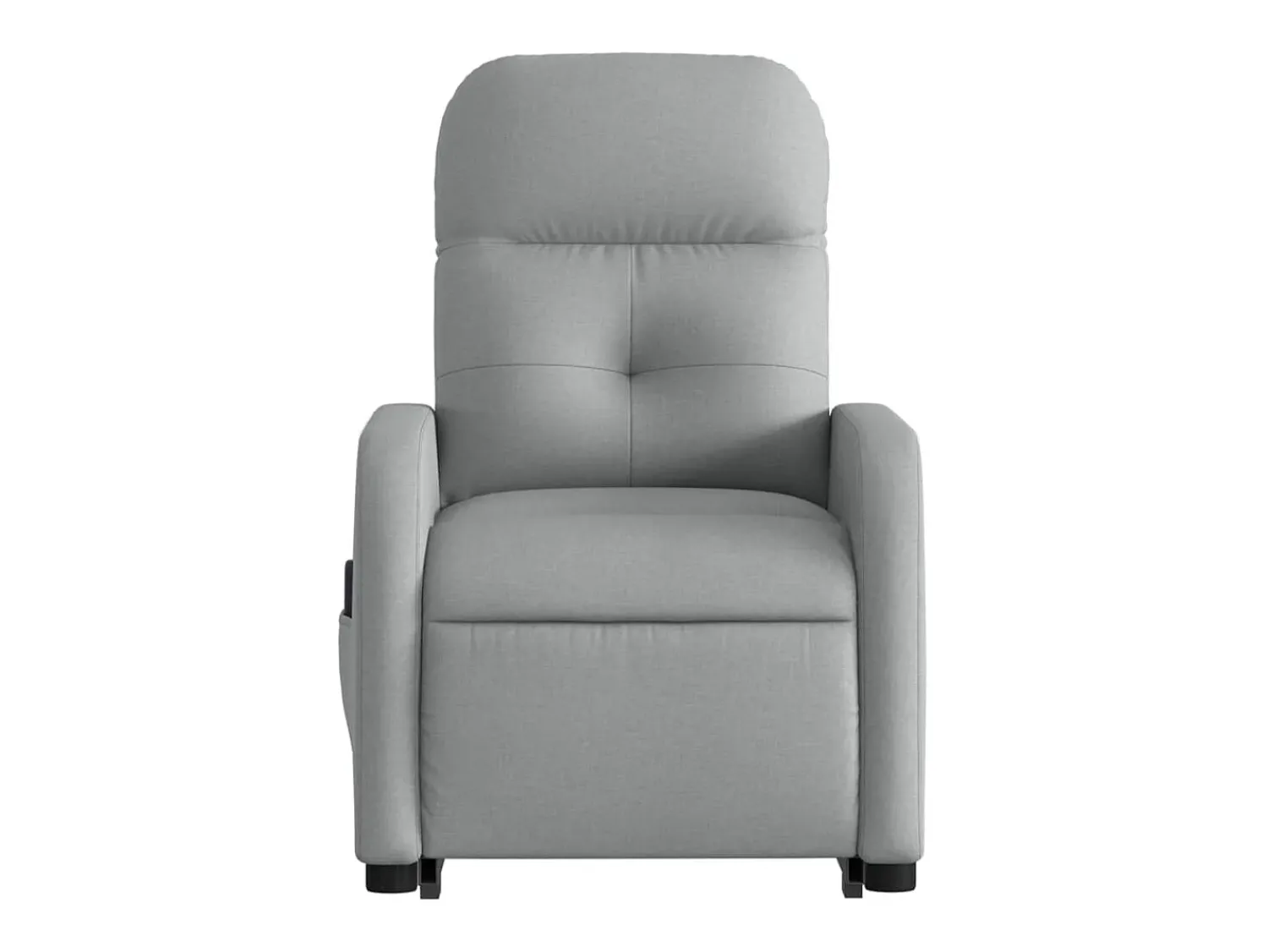 Online Poltrona reclinável massagens | Poltrona Confortável tecido -claro SHL832787 Cinzento