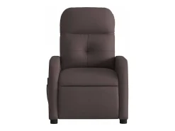 Poltrona| Poltrona reclinável massagens elétrica | Poltrona Confortável tecido -escuro SHL203738 Castanho