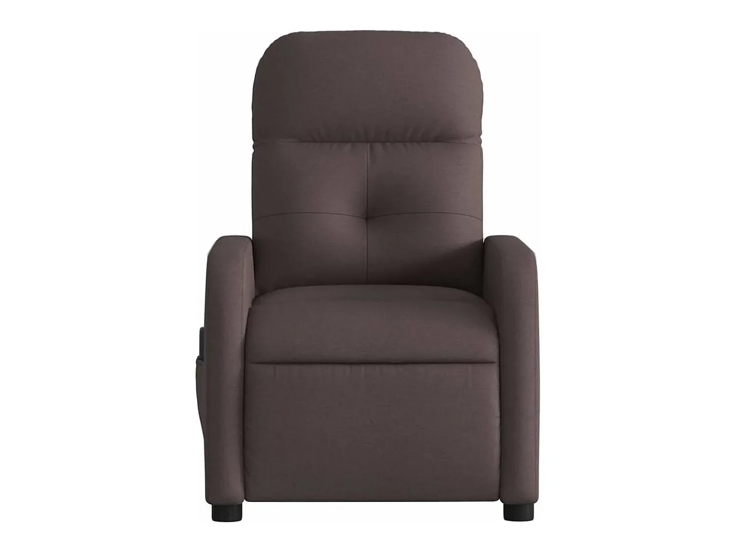 Poltrona| Poltrona reclinável massagens elétrica | Poltrona Confortável tecido -escuro SHL203738 Castanho