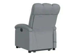 Poltrona* Poltrona reclinável massagens | Poltrona Confortável tecido -claro SHL370660 Cinzento