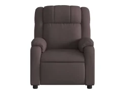 Hot Poltrona reclinável massagens elétrica | Poltrona Confortável tecido -escuro SHL844936 Castanho
