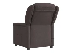 Poltrona| Poltrona reclinável massagens elétrica | Poltrona Confortável tecido -escuro SHL455705 Castanho