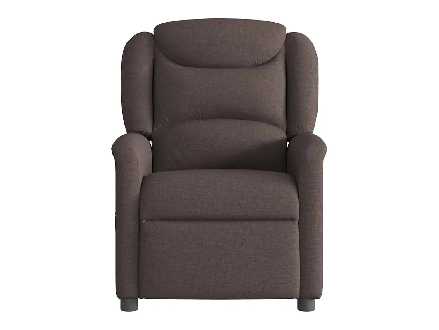Poltrona| Poltrona reclinável massagens elétrica | Poltrona Confortável tecido -escuro SHL455705 Castanho