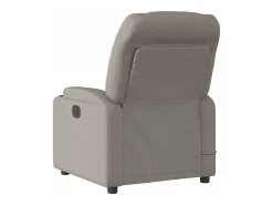 Poltrona| Poltrona reclinável massagens elétrica | Poltrona Confortável tecido cinza-acastanhado SHL876417 Taupe