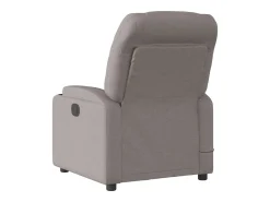Poltrona| Poltrona reclinável massagens elétrica | Poltrona Confortável tecido cinza-acastanhado SHL876417 Taupe