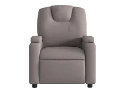 Poltrona reclinável massagens elétrica | Poltrona Confortável tecido cinza-acastanhado SHL640189^ Poltrona