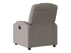 Poltrona reclinável massagens elétrica | Poltrona Confortável tecido cinza-acastanhado SHL640189^ Poltrona