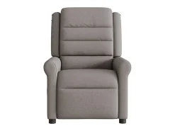 Poltrona reclinável massagens elétrica | Poltrona Confortável tecido cinza-acastanhado SHL279624^ Poltrona