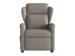 Clearance Poltrona reclinável massagens elétrica | Poltrona Confortável tecido cinza-acastanhado SHL934040 Taupe