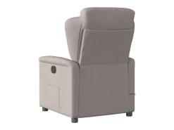 Clearance Poltrona reclinável massagens elétrica | Poltrona Confortável tecido cinza-acastanhado SHL934040 Taupe