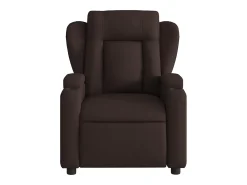 Poltrona| Poltrona reclinável massagens elétrica | Poltrona Confortável tecido -escuro SHL664329 Castanho
