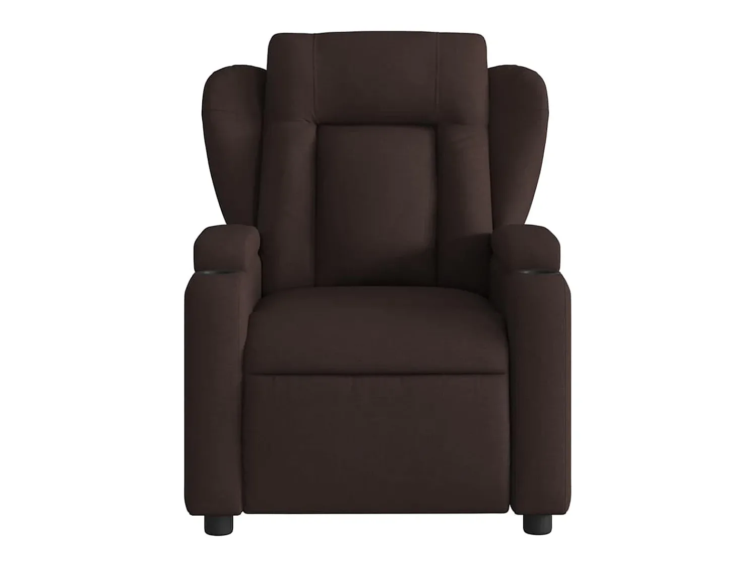 Poltrona| Poltrona reclinável massagens elétrica | Poltrona Confortável tecido -escuro SHL664329 Castanho