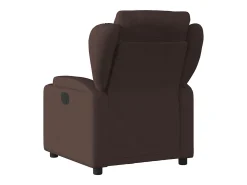 Poltrona| Poltrona reclinável massagens elétrica | Poltrona Confortável tecido -escuro SHL664329 Castanho
