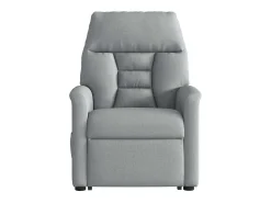 Poltrona| Poltrona reclinável massagens | Poltrona Confortável tecido -claro SHL441613 Cinzento