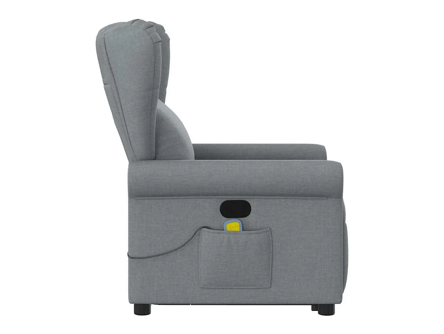 Poltrona| Poltrona reclinável massagens | Poltrona Confortável tecido -claro SHL507426 Cinzento