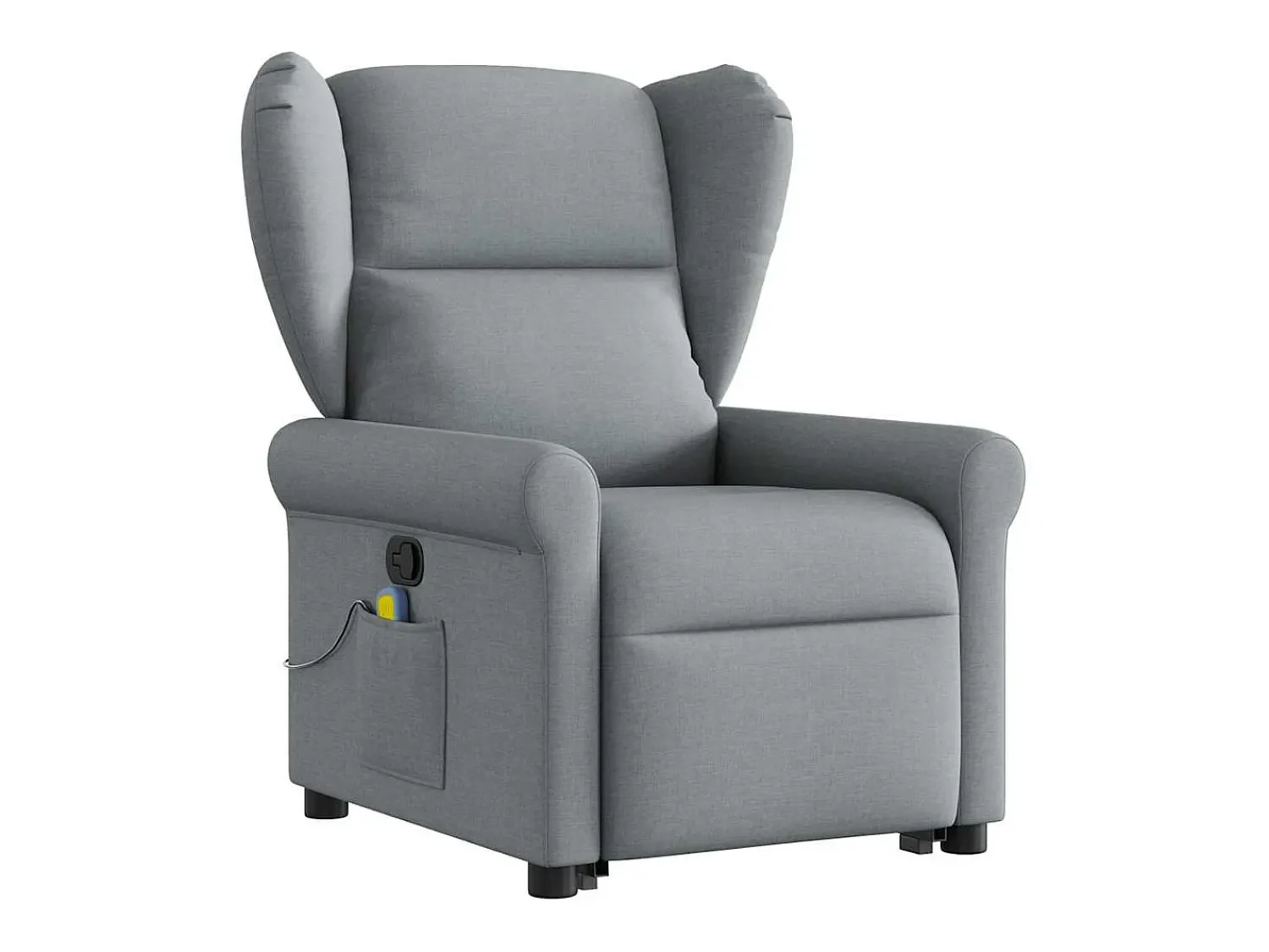 Poltrona| Poltrona reclinável massagens | Poltrona Confortável tecido -claro SHL507426 Cinzento