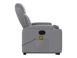 Poltrona* Poltrona reclinável massagens | Poltrona Confortável tecido -claro SHL594253 Cinzento