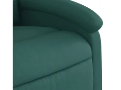 Poltrona*vidaxl Poltrona reclinável tecido -escuro Verde